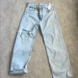 Light Blue Distressed Jeans